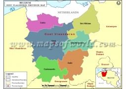 East Flanders Map - Digital File