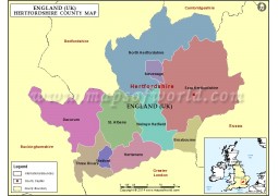 Hertfordshire Map - Digital File