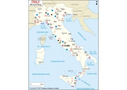 Italy Mineral Map - Digital File
