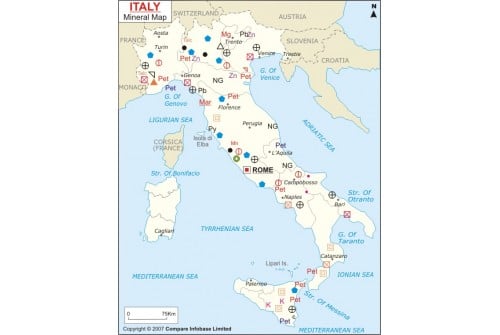 Italy Mineral Map
