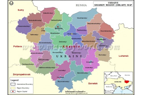 Kharkiv Region Map