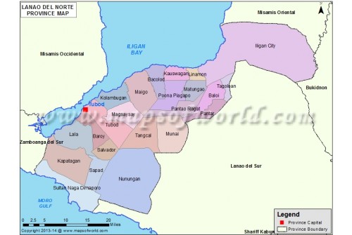 Lanao del Norte Map