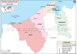 Brunei Political Map - Digital File
