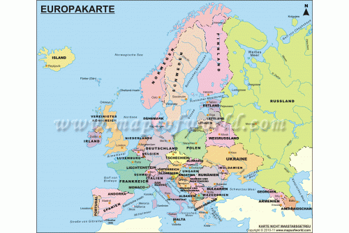 Grote Europakarte (Europa Karte)