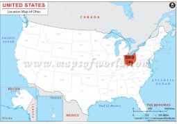 Ohio Location Map - Digital File