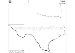 Blank Map of Texas - Digital File