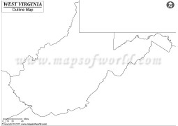 Blank Map of West Virginia - Digital File
