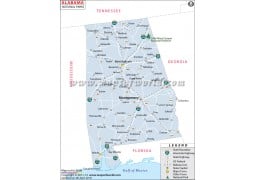 Alabama National Parks Map - Digital File