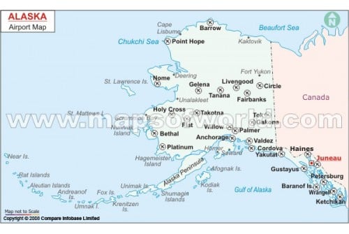 Alaska Airports Map