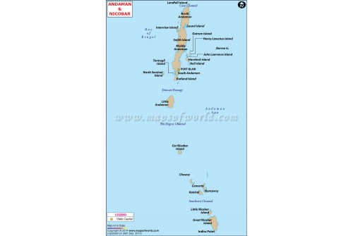 Andaman and Nicobar Map