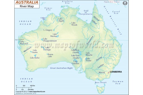 Australia River Map