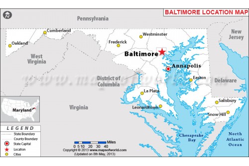 Baltimore Location Map