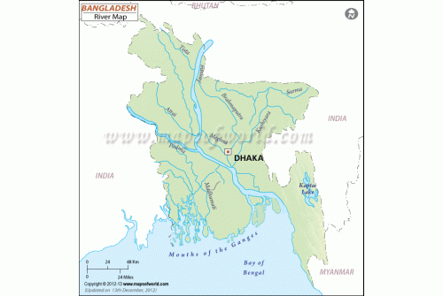 Bangladesh River Map