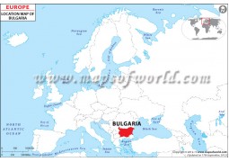 Bulgaria Location Map - Digital File
