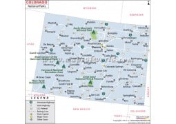 Map of Colorado National Parks - Digital File