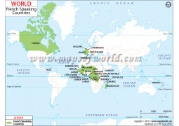 French Speaking Countries of the World - Digital File