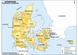 Danemark karte - Digital File