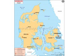 Denmark Airports Map - Digital File