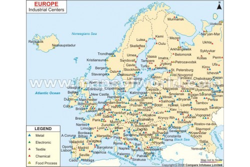 Map of Europe Industrial Center