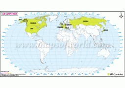 G8 Countries Map