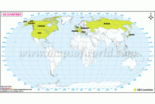 G8 Countries Map