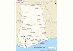 Ghana Mineral Map - Digital File