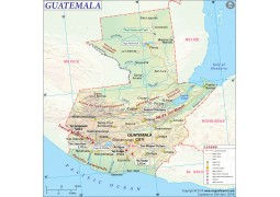 Guatemala Map - Digital File