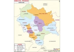 Himachal Pradesh Map - Digital File