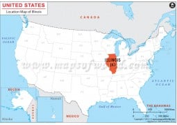 Illinois Location Map - Digital File