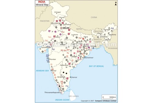 India Minerals Map