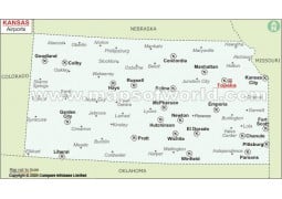 Kansas Airports Map - Digital File