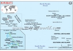 Kiribati Map - Digital File