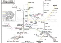 Kuala Lumpur Metro Map - Digital File