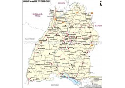 Baden Württemberg Karte - Digital File