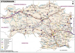 Steiermark Karte - Digital File