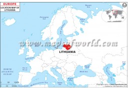 Lithuania Location Map - Digital File