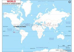 Cayman Islands Location Map - Digital File