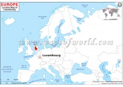 Luxembourg Location Map - Digital File