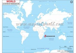 Madagascar Location Map - Digital File