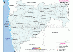 Maharashtra Railway Map - Digital File