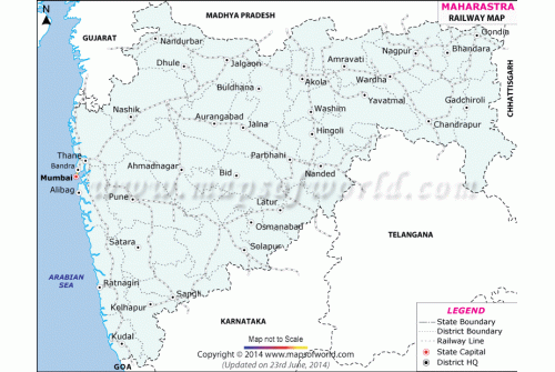 Maharashtra Railway Map