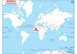 Mali Location Map - Digital File
