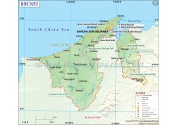 Brunei Map - Digital File