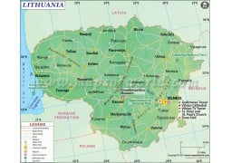 Lithuania Map - Digital File
