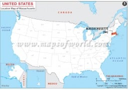 Massachusetts Location Map - Digital File