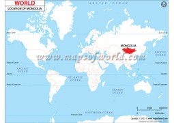 Mongolia Location Map - Digital File