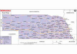 Nebraska Road Map - Digital File