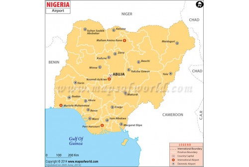 Nigeria Airports Map