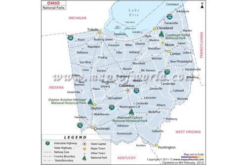 Ohio National Parks Map