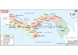 Political Map of Panama - Digital File
